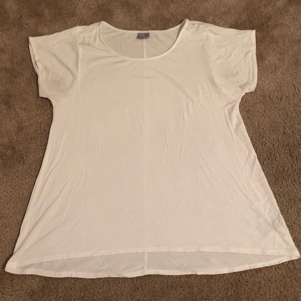 White classic champion tee